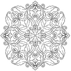 Classical baroque vector of vintage element for design. Decorative design element filigree calligraphy vector. You can use for wedding decoration of greeting card and laser cutting.
