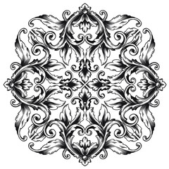 Classical baroque vector of vintage element for design. Decorative design element filigree calligraphy vector. You can use for wedding decoration of greeting card and laser cutting.