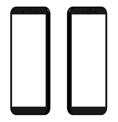 Cell phone mockups, vector phone mockups