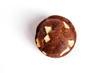 Nutrition concept -Healthy small quiche over white background. Healthy food, Diet, Detox, Clean Eating or Vegetarian concept.