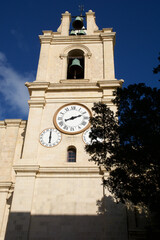 VALLETTA, MALTA - DEC 31st, 2019: Exterior view of Saint John's Co-Cathedral in Valletta