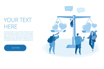 No gender or sexual discrimination movement. Vector illustration for web banner, infographics, mobile. Human rights,  No racism, Protest for tolerance and respect