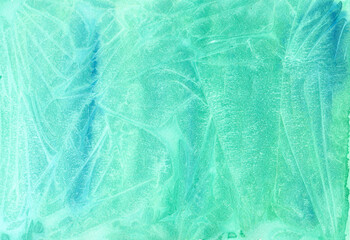 Green Hand painted watercolor abstract background