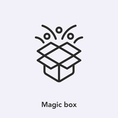 magic box icon vector sign symbol