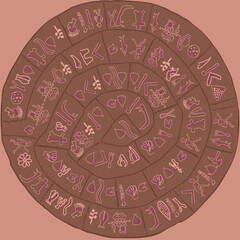 Ancient written symbols of a vanished European civilization
