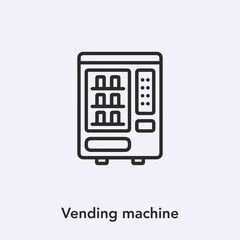 vending machine icon vector sign symbol