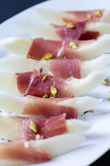 Still life of jamon serrano