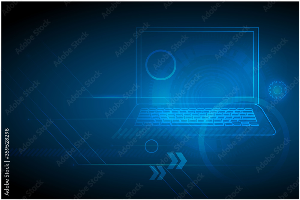 Aufkleber high speed. hi-tech. abstract technology background concept.speed movement pattern and motion blur o