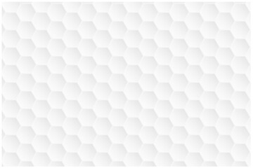 Modern white hexagon design on white background, vector illustration - Vector