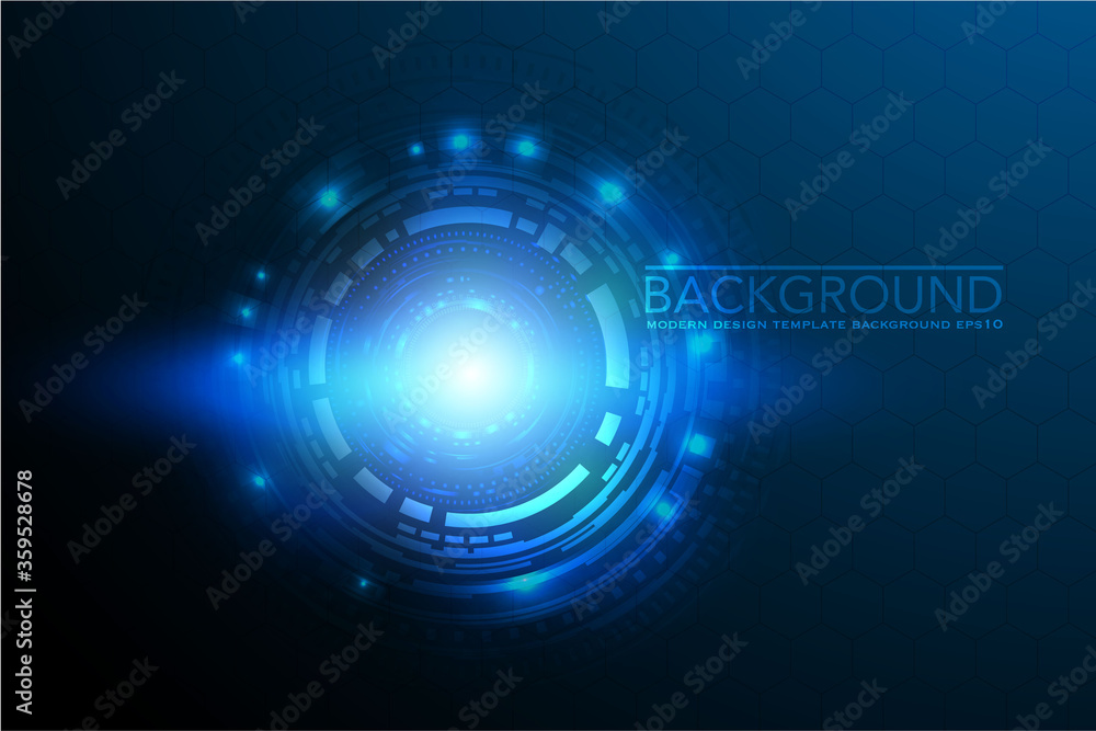 Poster futuristic and abstract background,head up display concept.vector eps 10 illustration.