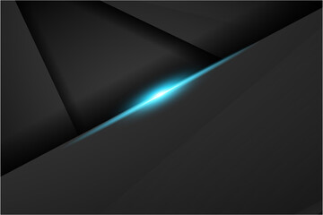 abstract metallic black blue geometric frame sport design concept innovation background