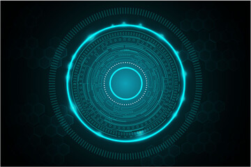 Futuristic and abstract background,Head up display concept.Vector EPS 10 illustration.