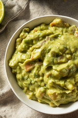 Homemade Organic Guacamole and Chips