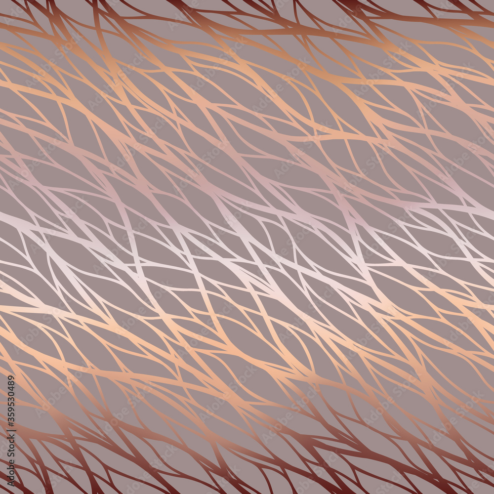 Poster background with wavy stripes. vector seamless pattern. repeating elegant linear waves. beautiful del