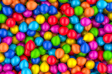 Background from colored balloons, 3D rendering