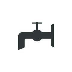 tap icon with water on a white background, vector illustration
