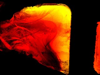 Close up of stained glass