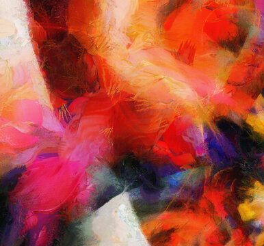 Colorful abstract painting. Vivid colors © rolffimages