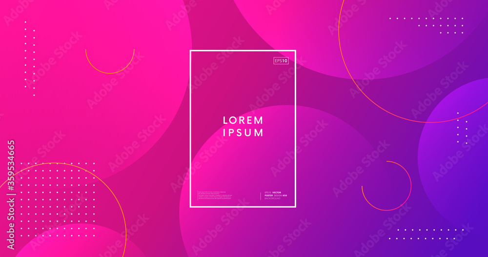 Aufkleber minimal geometric background. trendy abstract gradient backdrop vector design.