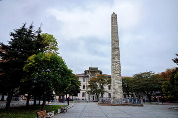The obelisk of Constantine is a landmark in Istanbul.