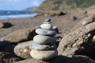 stones on the beach