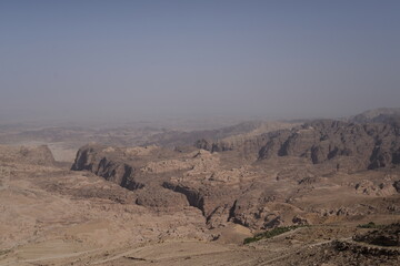 Fototapeta na wymiar desert landscape in petra