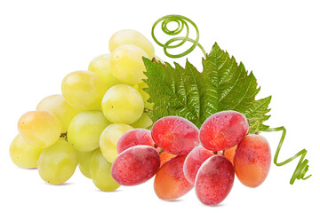 Grapes isolated on white background