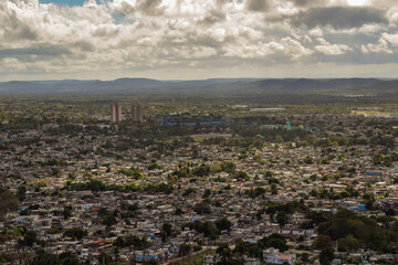 The city of Holguin, Cuba seen from loma de la cruz
