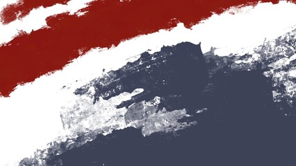 Red-white blue striped spotted wallpaper for the Independence Day of America on July 4th. Textural retro grunge digital art rectangular horizontal background. For banners, poster, advertising, mailing