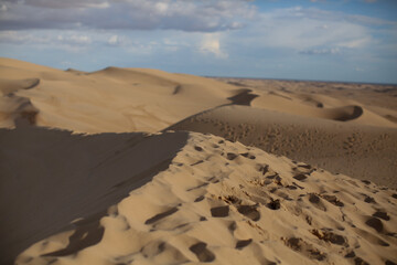 Glamis sand dunes in southern california