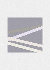 Gardenia color Crossing lines generativeart style colorful illustration