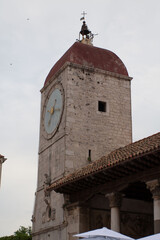 Wieża z zegarem w mieście Trogir - Chorwacja