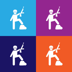 military, helmet, soldiers, professions pictogram icon. Signs and symbols can be used for web, logo, mobile app, UI, UX