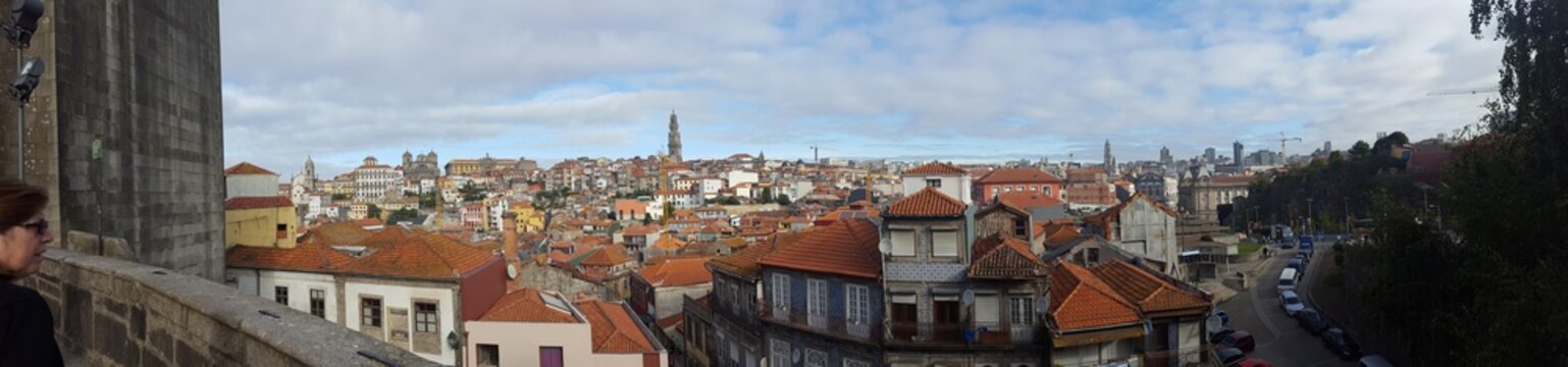 
Panoramic image of the city of Porto, Portugal.