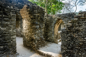 Cahal Peh Temple ancient Mayan temple near San Ignacio in Belize.