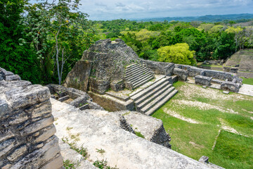 Fototapeta na wymiar Caracol Temple near San Ignacio in Belize near Guatemala.