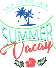 Fototapeta na wymiar tropical summer tshirt design vector