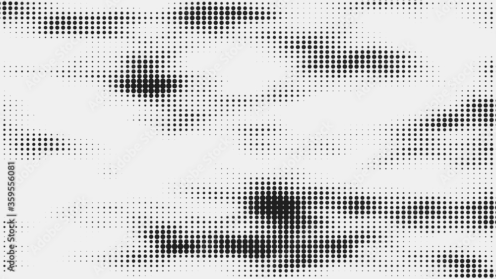 Poster halftone pattern. white composition. glitch background. gradient design background. abstract dotted 