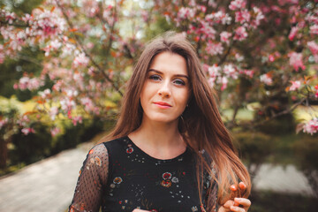 sexy young model in nature