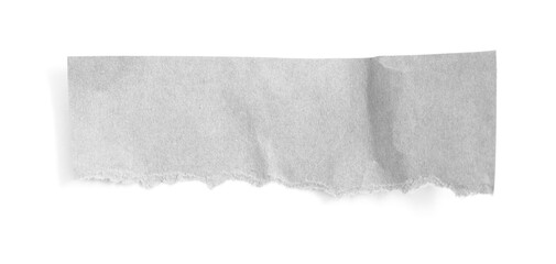 ripped paper isolated on white background with copy space for text