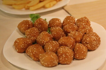 chees sesame eat food fried snack