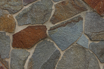 Texture wall is made of stone. 