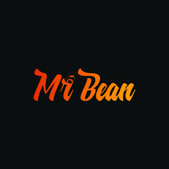 Naklejka na ściany i meble Mr bean Logo Design
