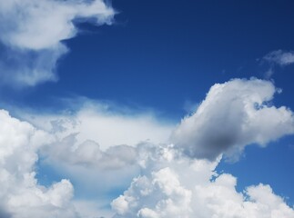 Obraz premium backgrounds, wallpaper of skies with beautiful white sheep clouds