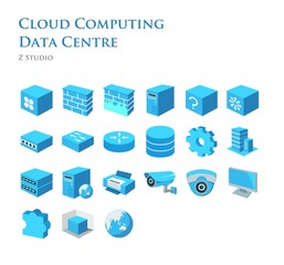 Cloud Computing, Data Centre - obrazy, fototapety, plakaty