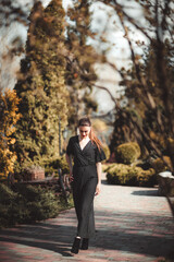 beautiful model on the city streets