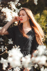 beautiful model on the city streets