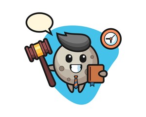 Moon cartoon as a judge