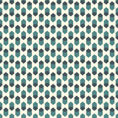 Geometric seamless pattern. Simple surface print. Arrow, diamond shapes motif ornament. Minimal geo modern background