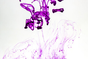 Purple ink in water - 359564861